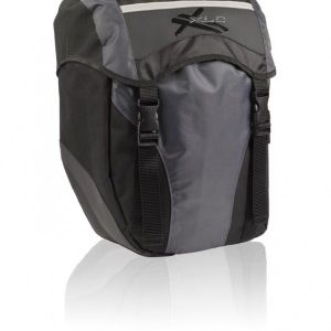 Táska csomagtartóra kétoldali 600D poliészter fekete 30 liter BA-S40