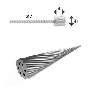 Bowden váltó rozsdam.19 szálas1,1x3000(4000)mm 4x4-es niplivel SH-X16