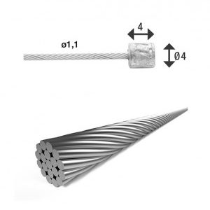 Bowden váltó rozsdam.19szálas 1,1x3000(4000)mm 4x4-es niplivel SH-X16